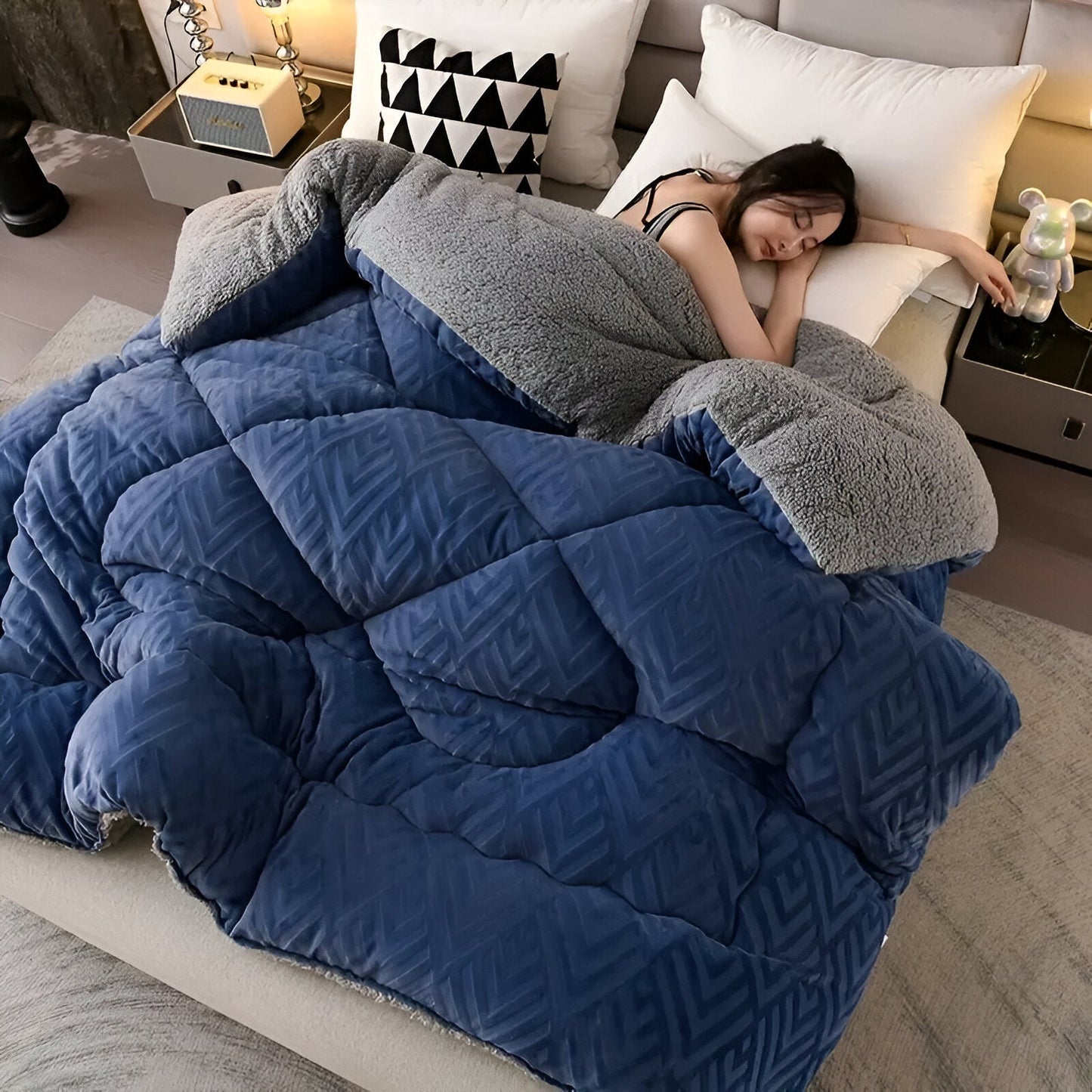 Luxurious Plush Bedding Duvet Cover Set