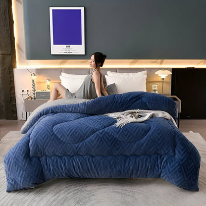 Luxurious Plush Bedding Duvet Cover Set