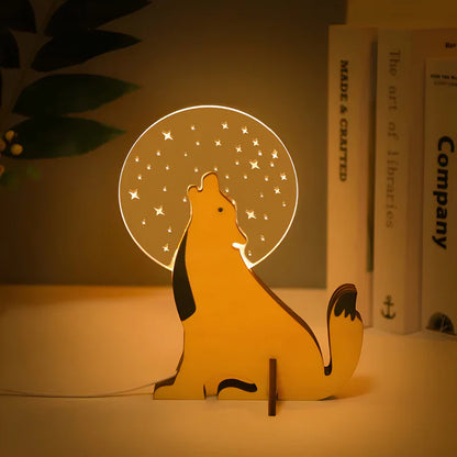 Bright Animal Pattern Children's Desk Lamp