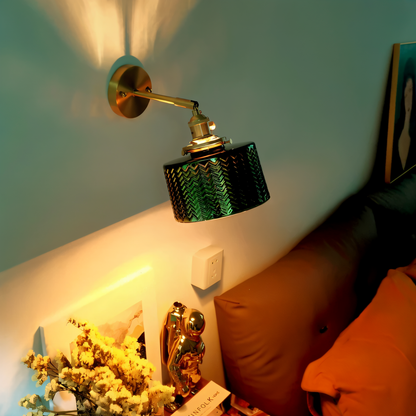 Sleek Adjustable Glass LED Wall Lamp