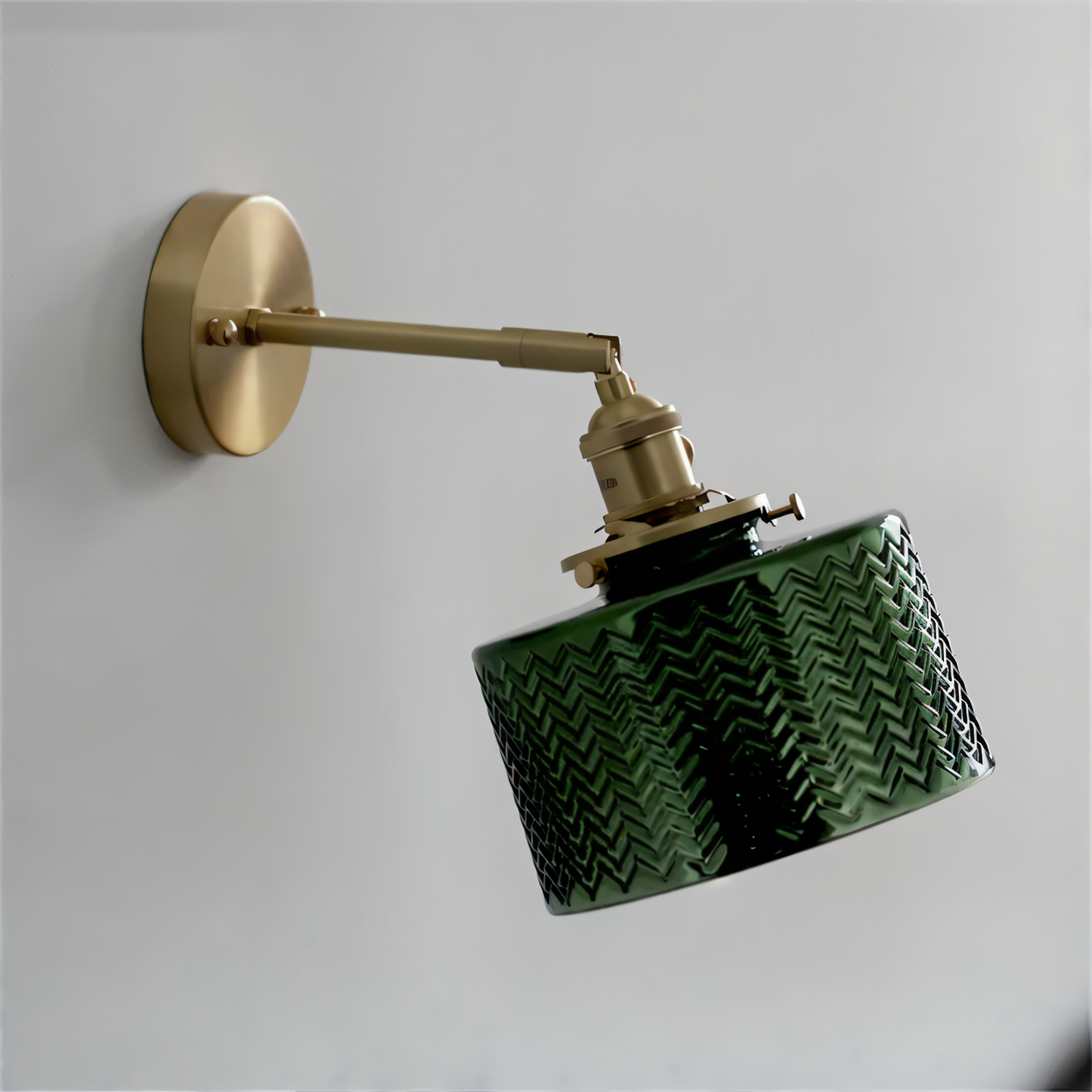 Sleek Adjustable Glass LED Wall Lamp