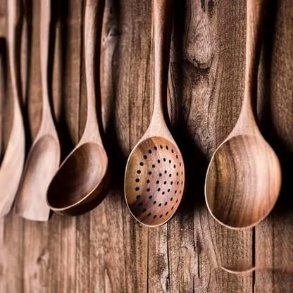 High Quality Wooden Cooking Utensil Set