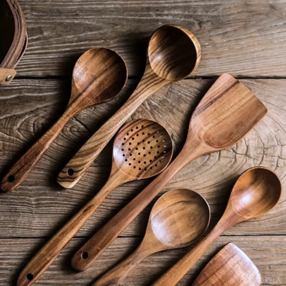 High Quality Wooden Cooking Utensil Set