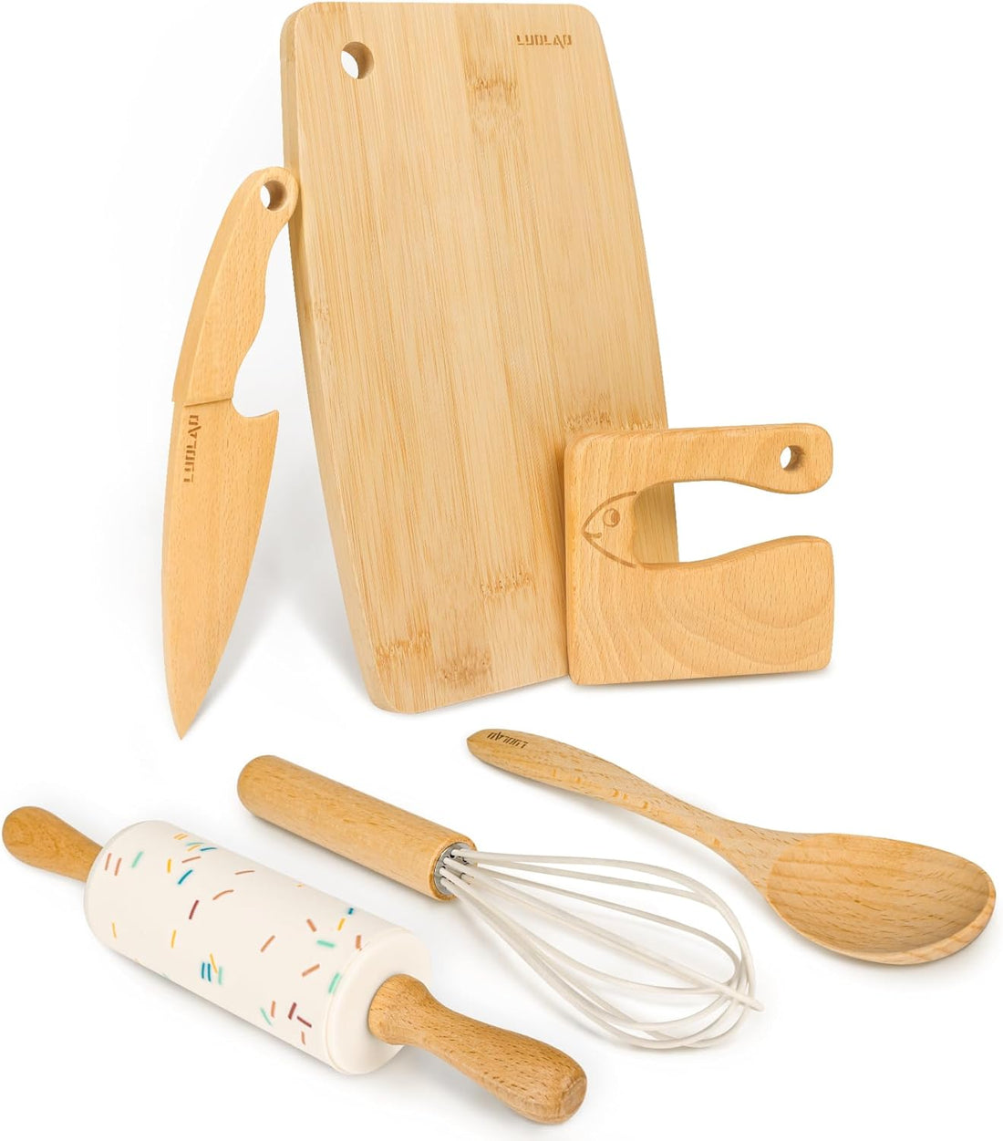 Children's Wooden Play Kitchen Baking Set with Tools - Luxicro