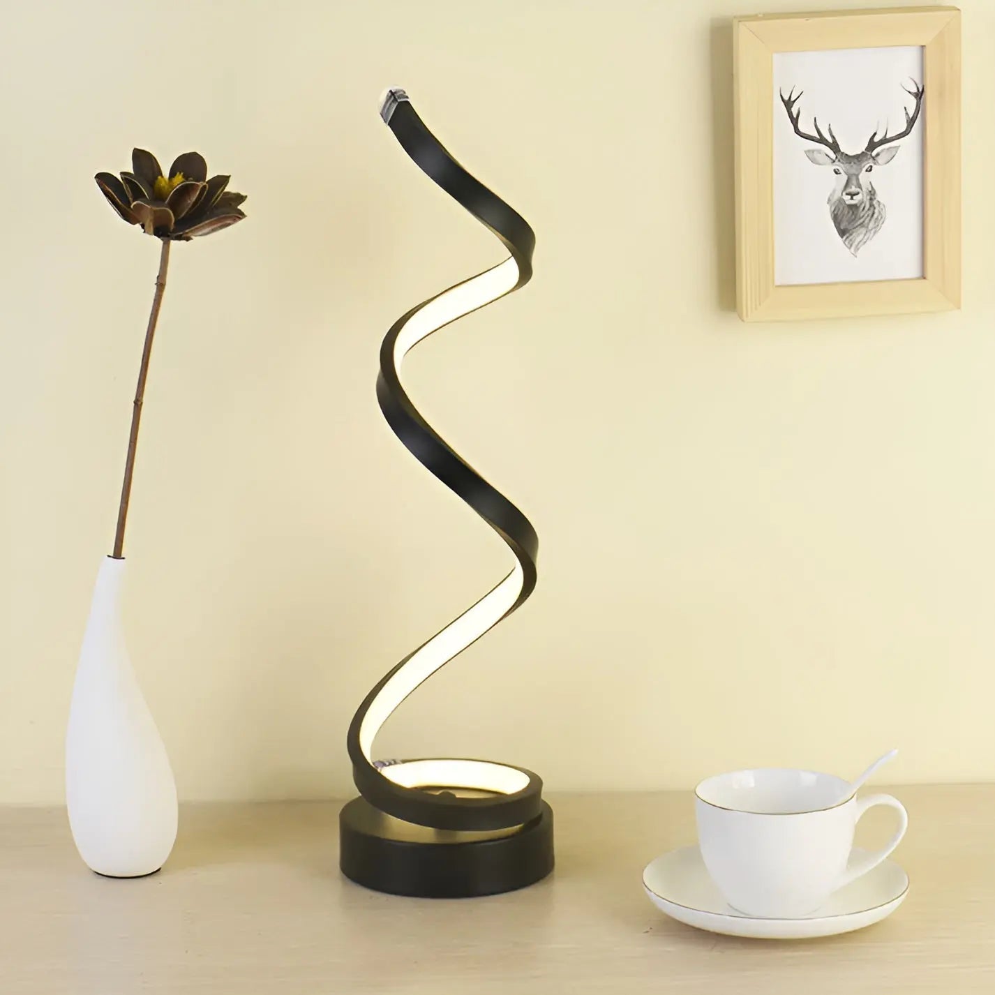 Bright Spiral LED Desk Light - Eco Friendly & Adjustable - Luxicro