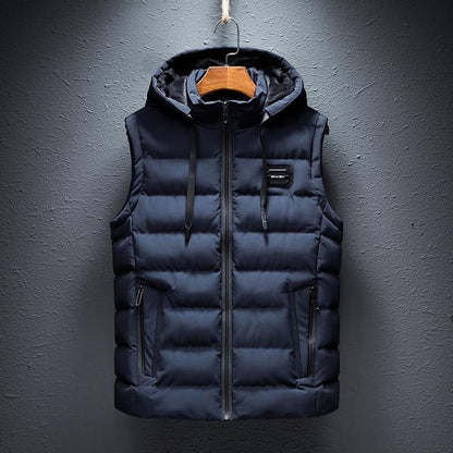 Simple Drawstring Sleeveless Jacket - Luxicro