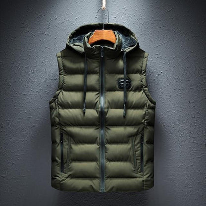 Simple Drawstring Sleeveless Jacket