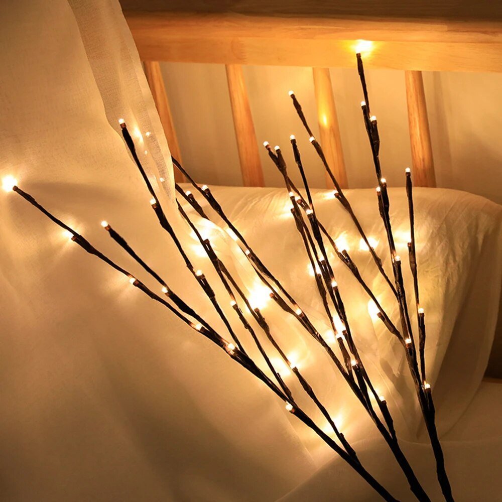 Warm Ambient Wooden Table Light