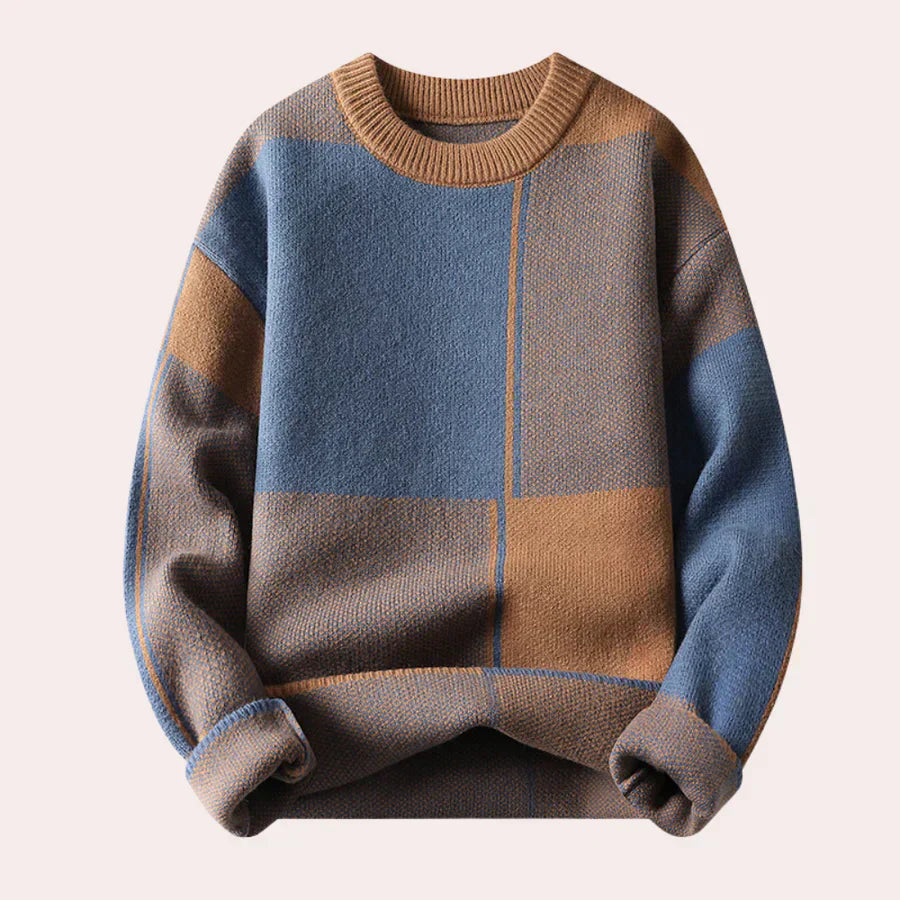 Cozy Mens Crew Neck Sweater - Big Fit Cotton