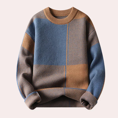 Cozy Mens Crew Neck Sweater - Big Fit Cotton