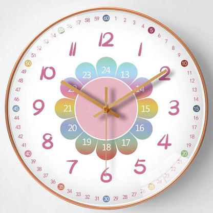 Colorful Educational Wall Clock