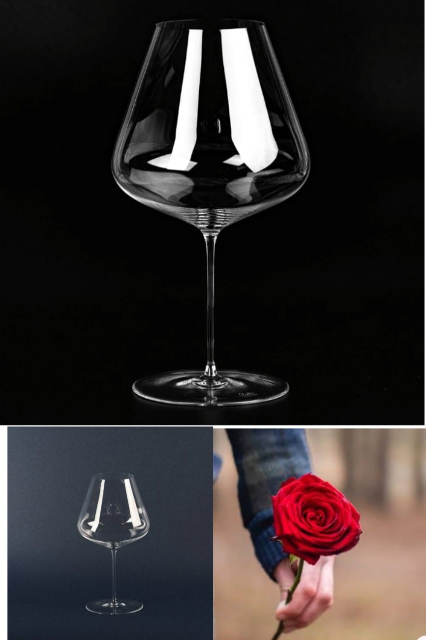 Elegant 6 Piece 800ml Crystal Wine Glasses Set