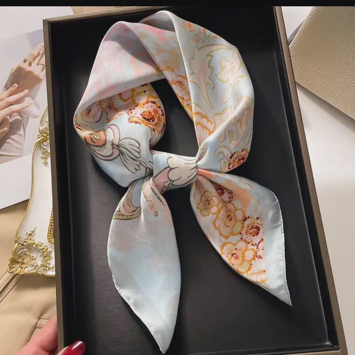 Plush Lightweight Silk Scarf