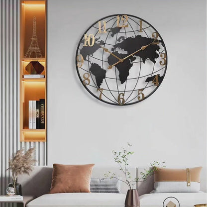 Large 24 Inch Round Wall Clock - Classic Home Decoration