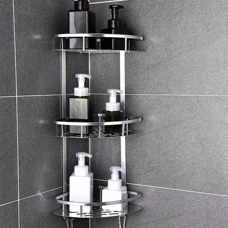 Space Saving 3 Tier Metal Bathroom Shelf - Luxicro
