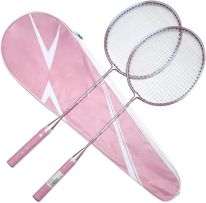 Professional 2 Piece Graphite Badminton Racket Set - Luxicro