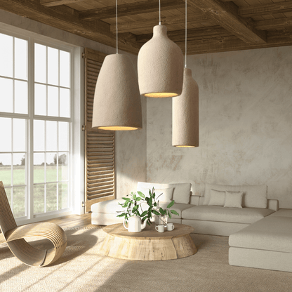 Minimalist Japanese Style Pendant Lamp With Soft Light - Luxicro