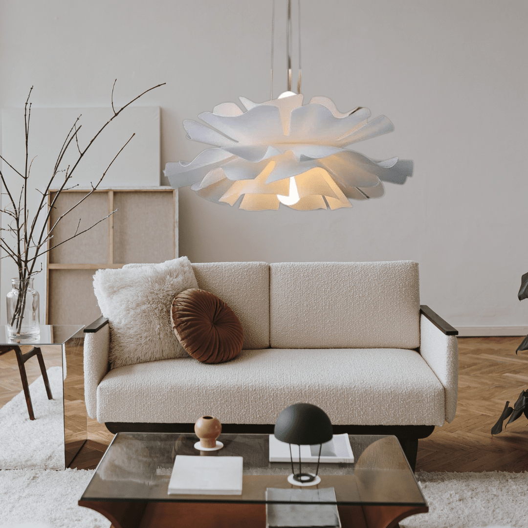 Delicate Floral Hanging Lamp With Warm Soft Glow