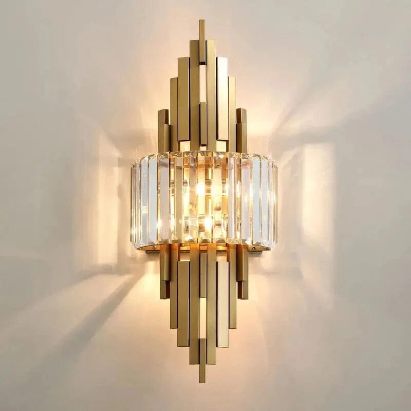Luxurious Gold Crystal Mini Wall Chandelier