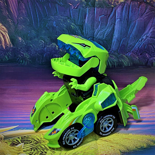 Cool Convertible Dino Vehicle Toy - Luxicro
