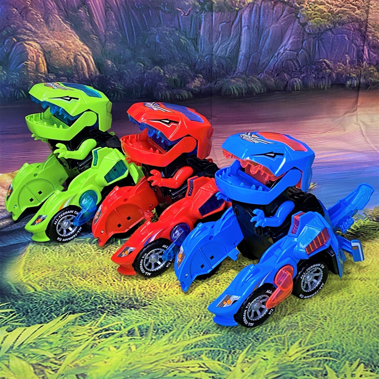 Cool Convertible Dino Vehicle Toy