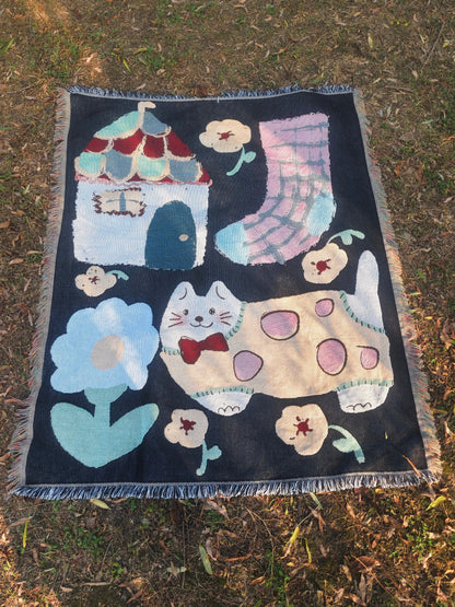Cozy Christmas Tree Soft Throw Blanket