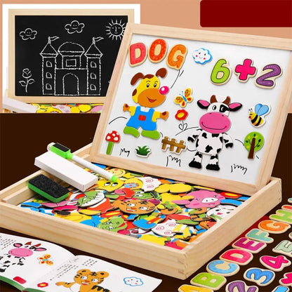Reusable Double Sided Magnetic Chalkboard for Kids