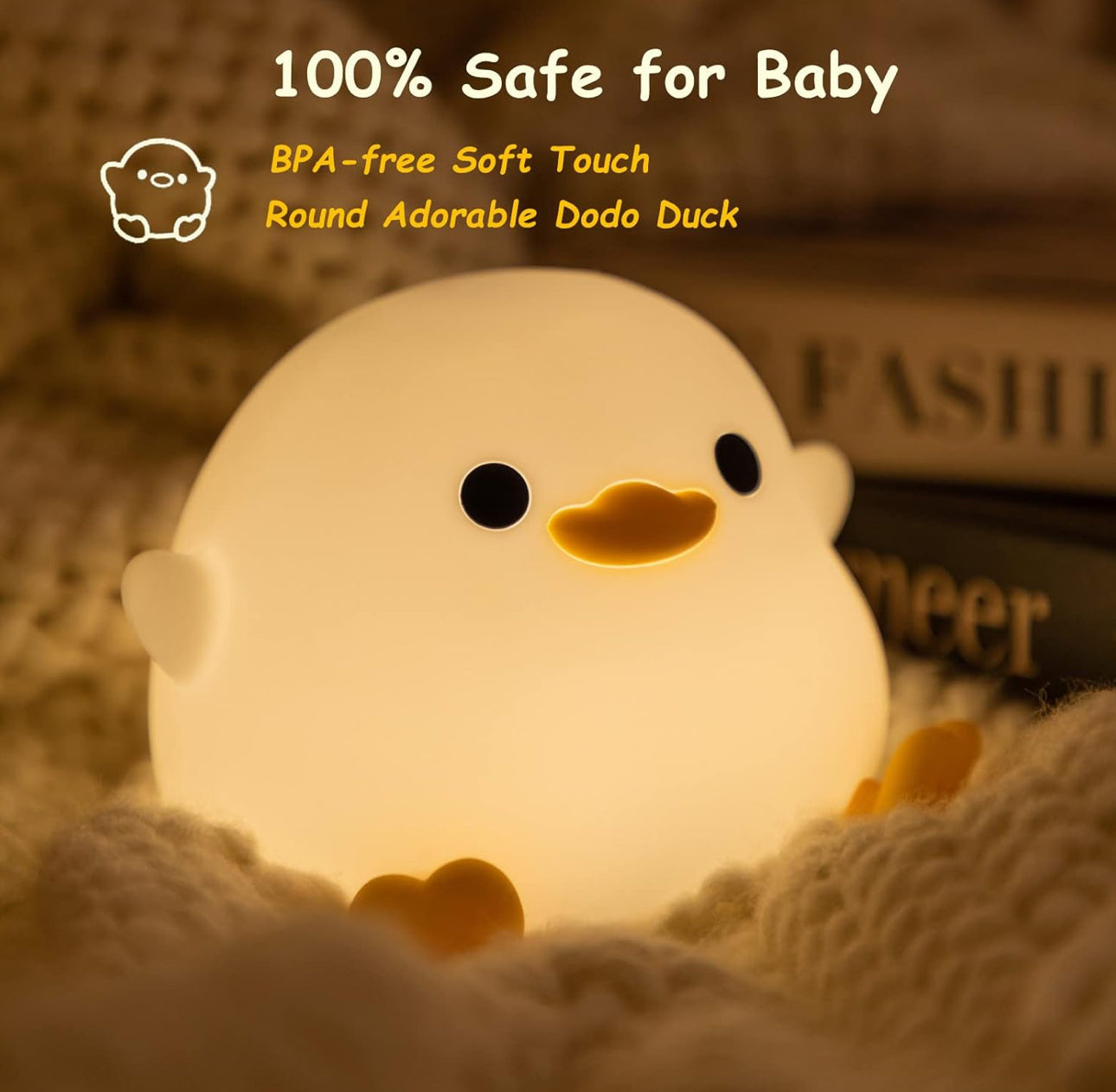 Adorable Duck Shaped Night Table Lamp