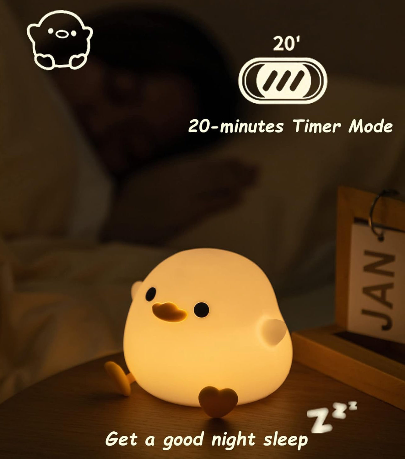 Adorable Duck Shaped Night Table Lamp