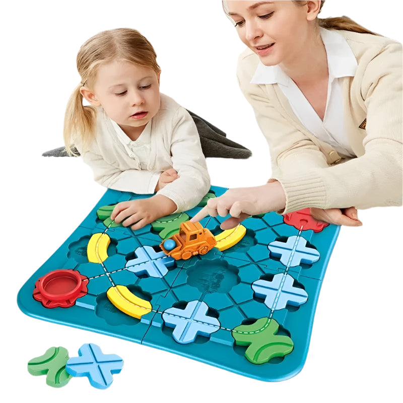 Fun Interactive Wooden Train Set - Luxicro