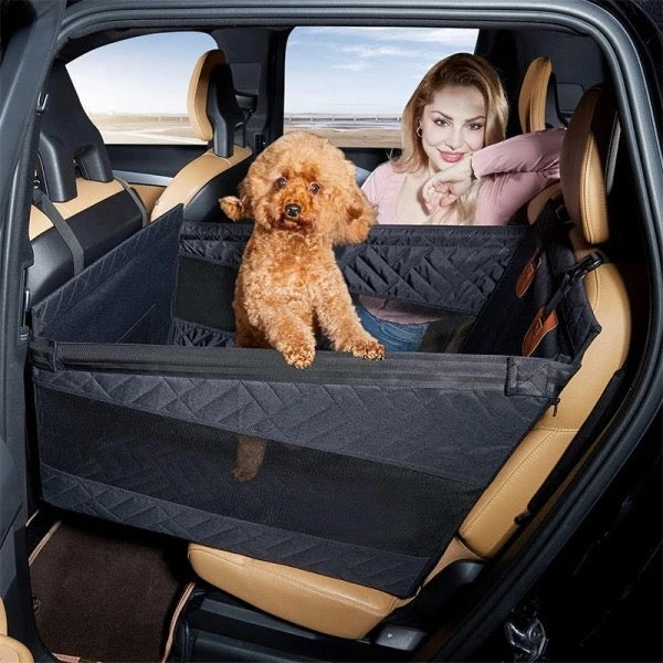 Durable Pet Car Booster Seat Back Seat Travel Bed - Luxicro