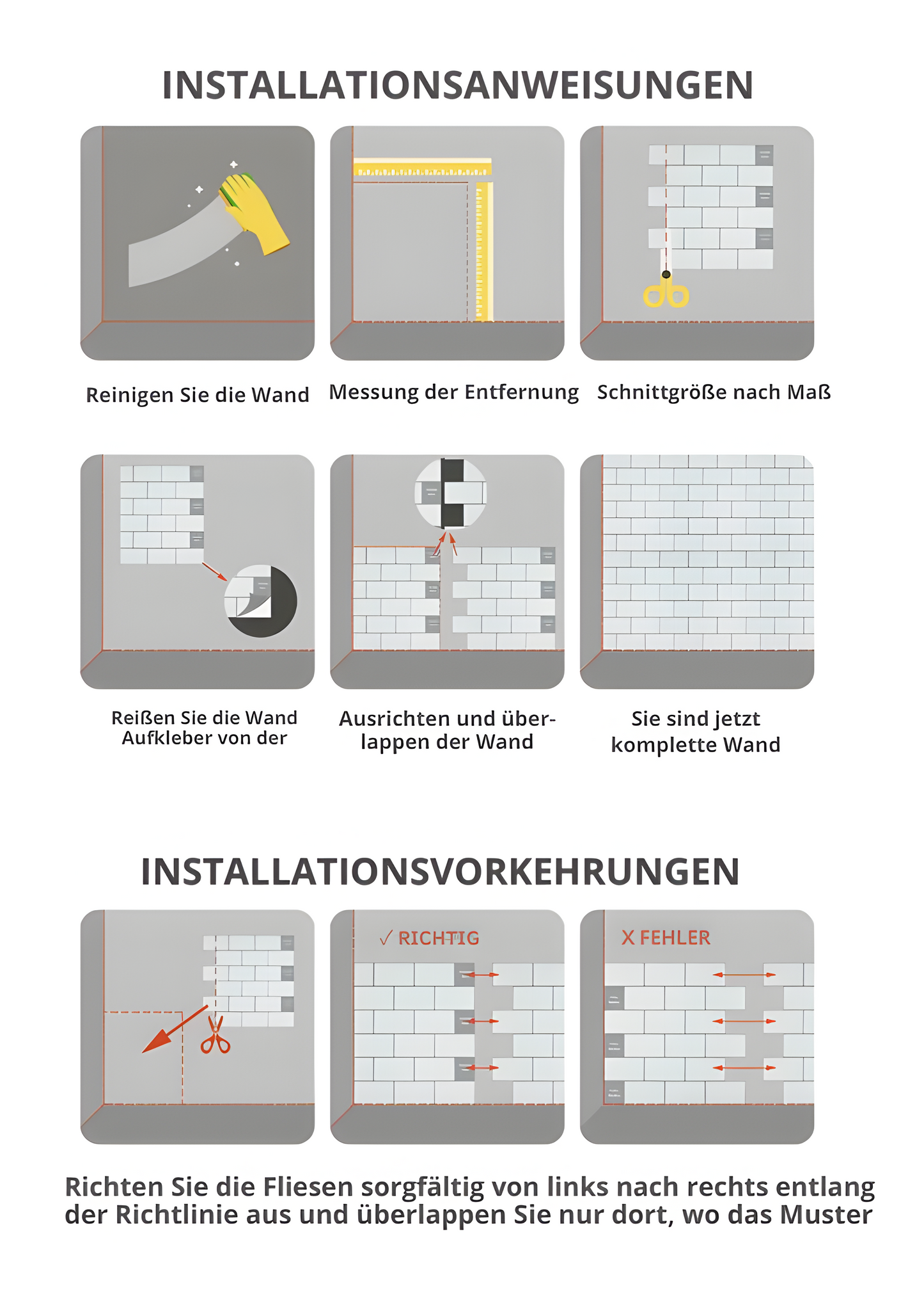Simple Peel 3D Wall Stickers | Waterproof and Adhesive
