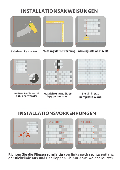Simple Peel 3D Wall Stickers | Waterproof and Adhesive