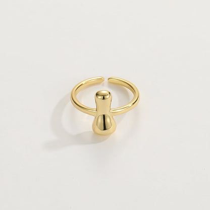 Stylish Monogram Letter Ring