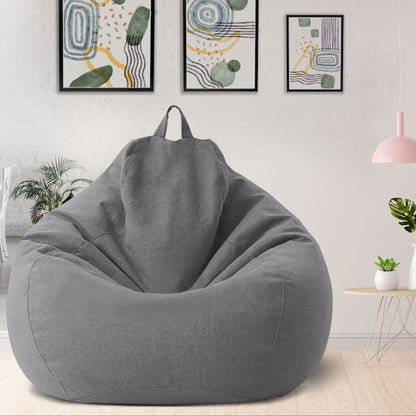 Plush Linen Bean Bag Chair - Comfortable Seating Solution