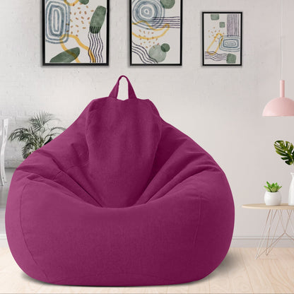 Plush Linen Bean Bag Chair - Comfortable Seating Solution