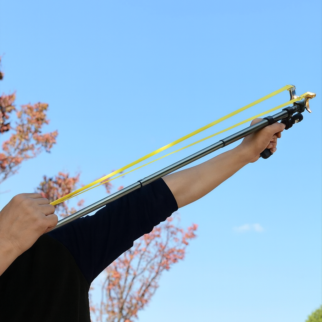 High Powered Zoom Slingshot with Laser Sight