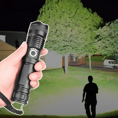 Bright 90000 Lumens LED Flashlight for Outdoor Use - Luxicro