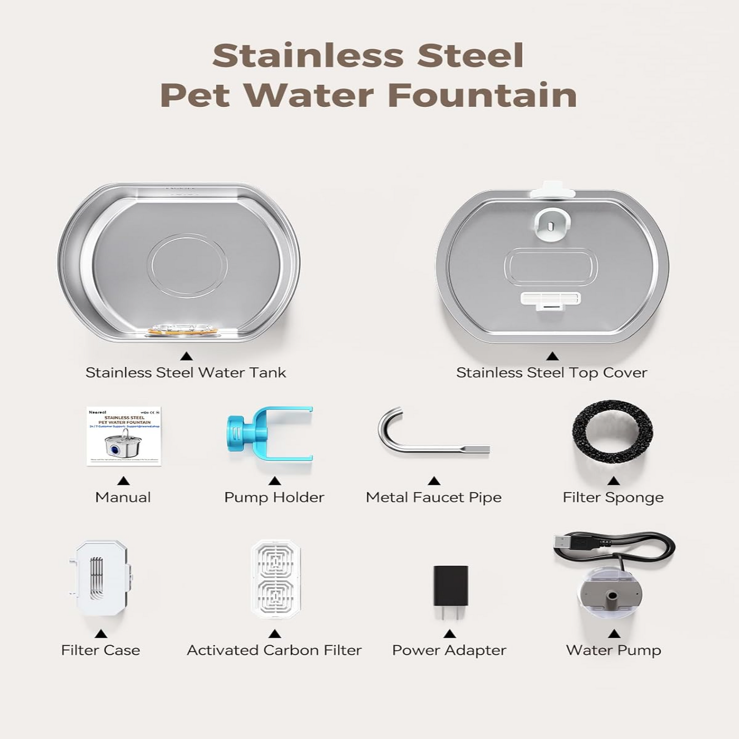 Easy Clean Pet Water Dispenser Fountain