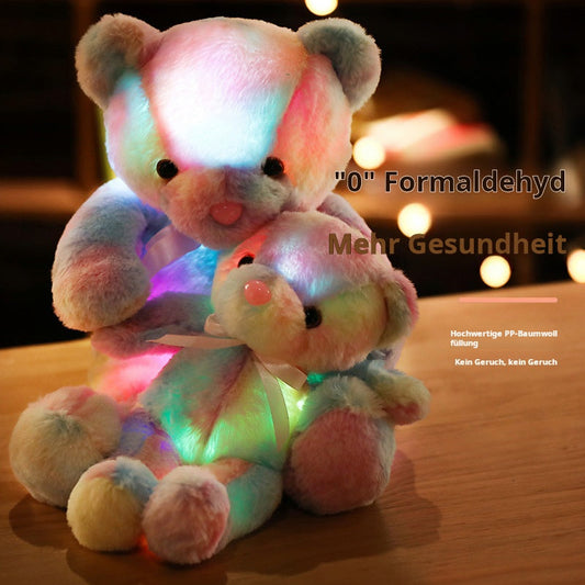 Bright LED Soft Teddy Bear Night Light - Luxicro