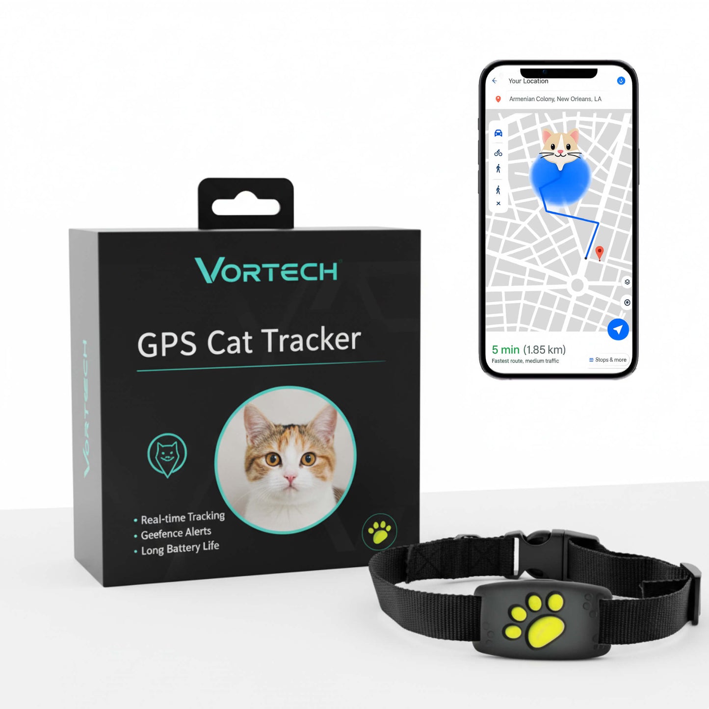 Advanced Tracking Pet Cat Collar