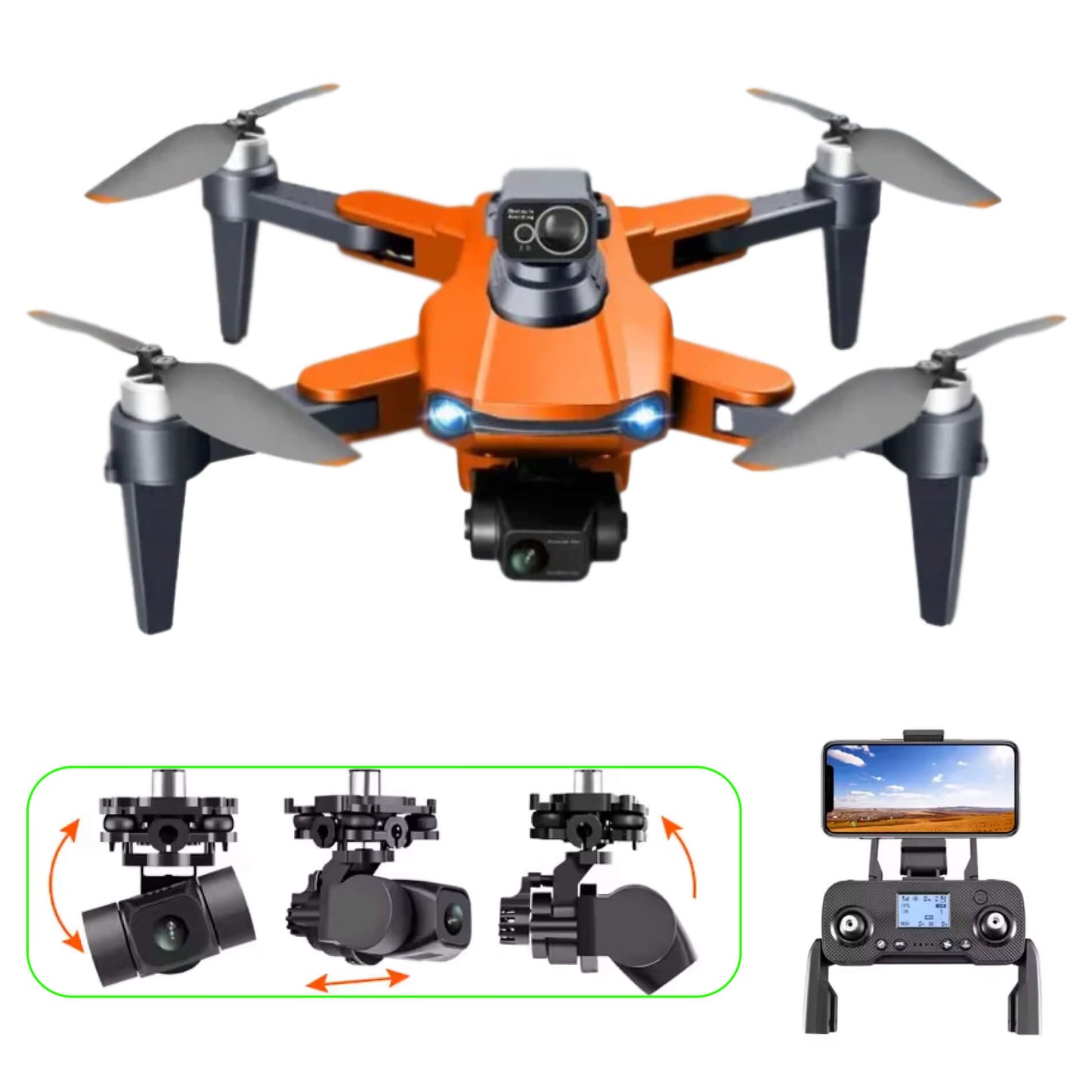 High Definition 8K Dual Camera Drone with GPS Stability - Luxicro