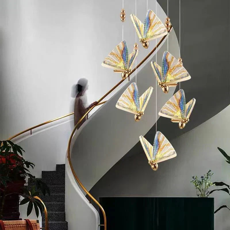 Decorative LED Hanging Light with Floral Design
