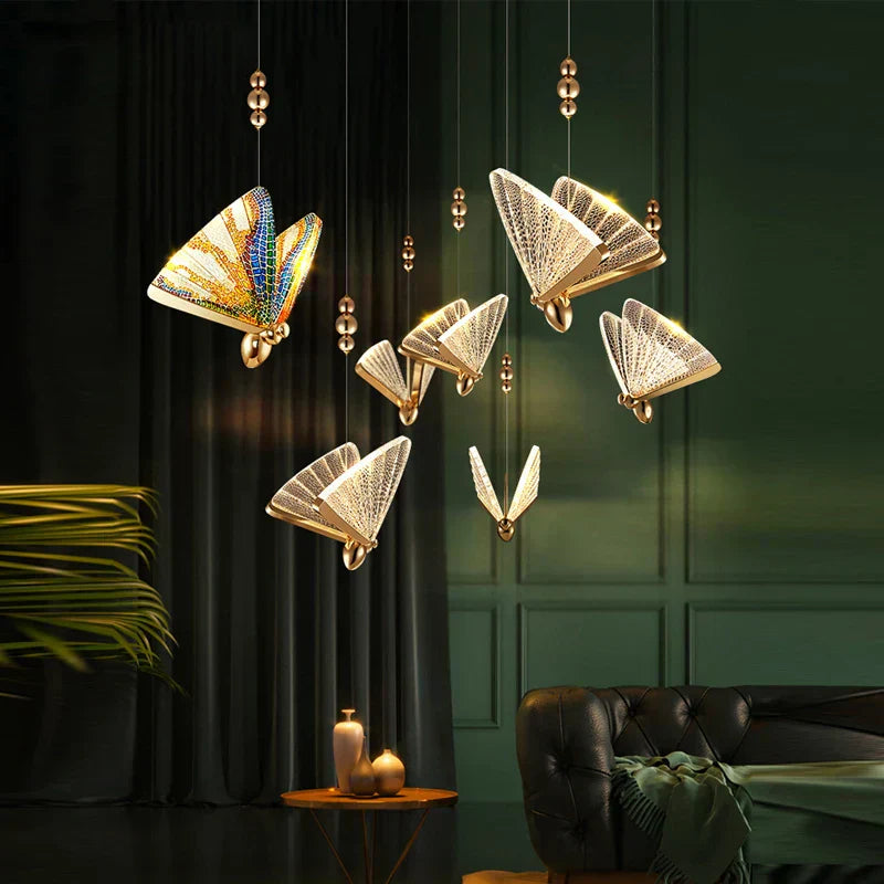 Decorative LED Hanging Light with Floral Design - Luxicro