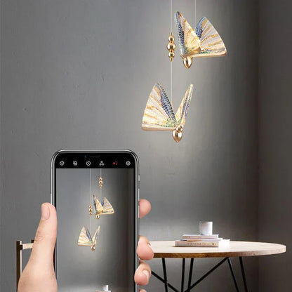 Decorative LED Hanging Light with Floral Design