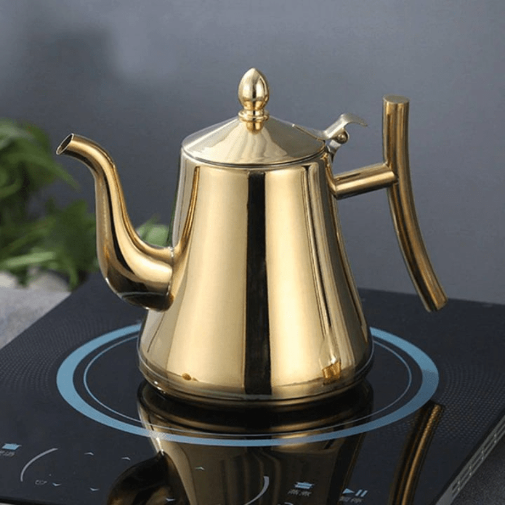 Fast Boil Stainless Steel Kettle – Compact Tea Coffee Maker - Luxicro
