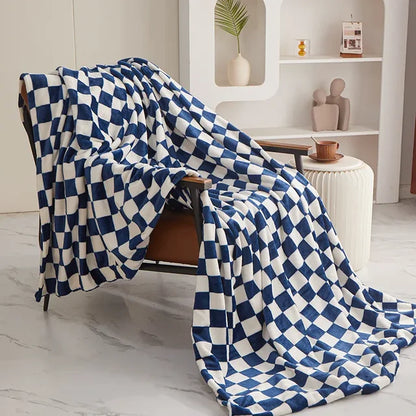 Cozy Checkerboard Throw Blanket