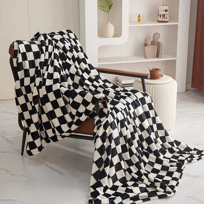 Cozy Checkerboard Throw Blanket