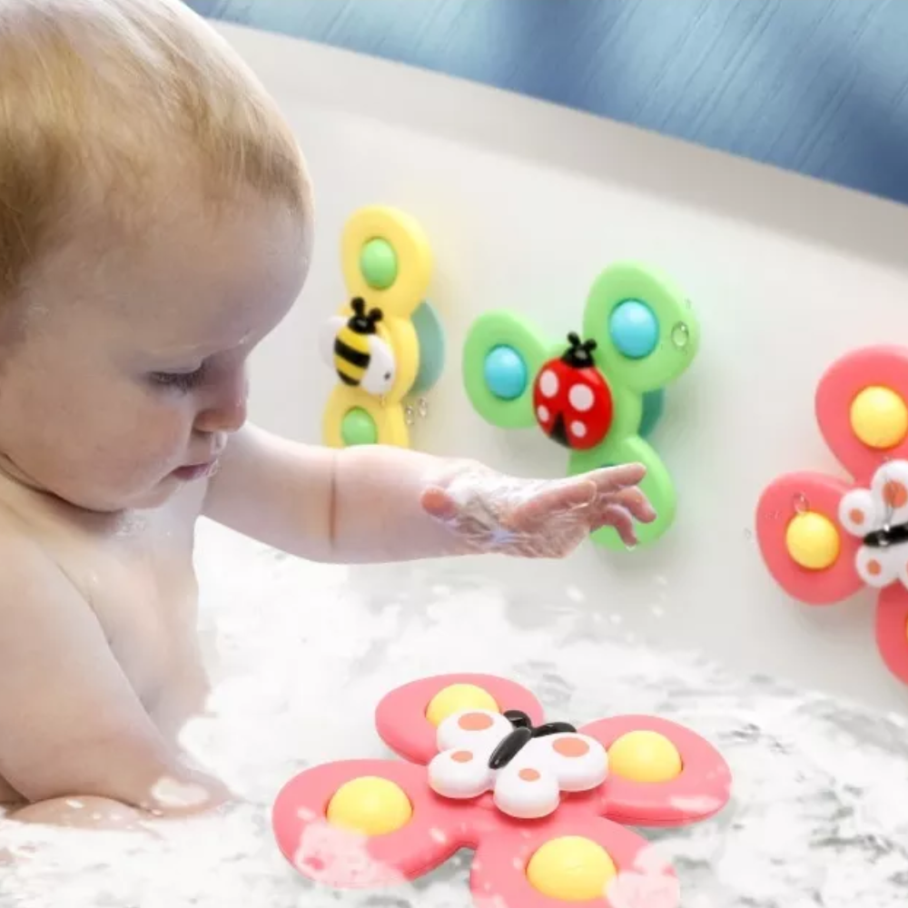 Bright Childrens Bathroom Toys Set - Safe Fun Play