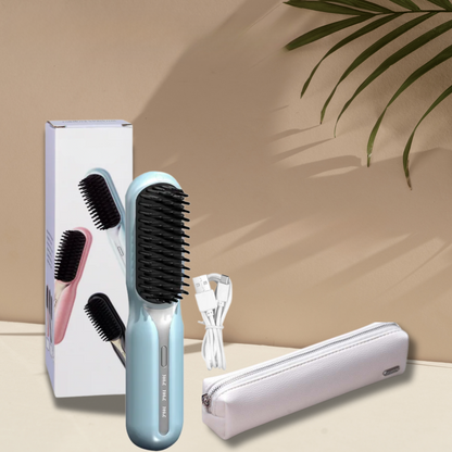 Wireless Hair Straightener Curl Brush